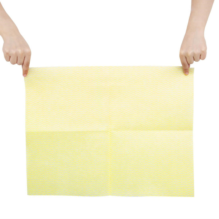 Jantex Heavy Duty Non-Woven Cloths Yellow (25 Pack) Jantex