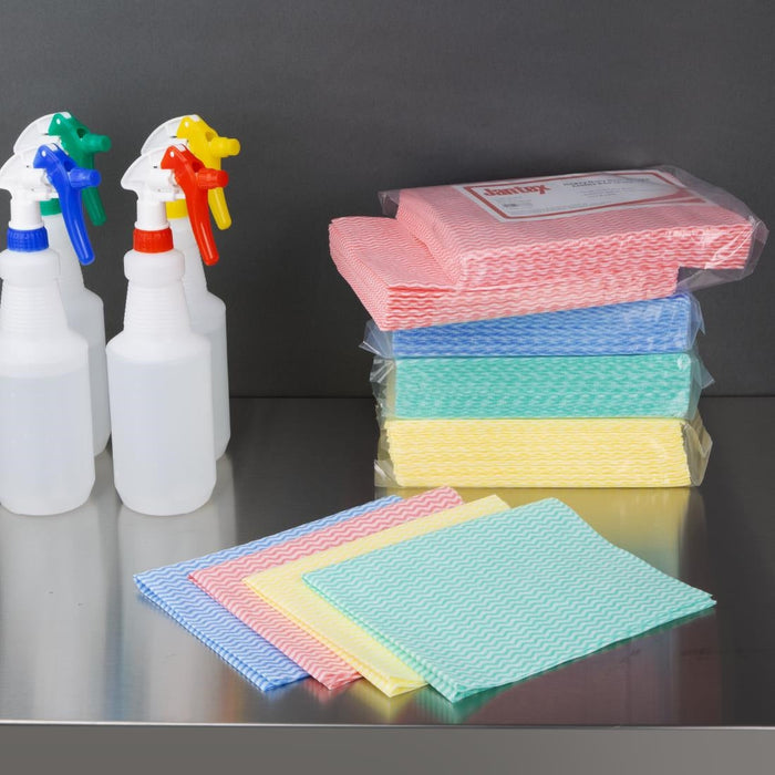 Jantex Heavy Duty Non-Woven Cloths Yellow (25 Pack) Jantex