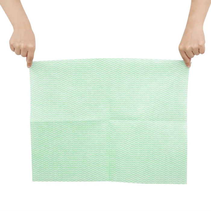 Jantex Heavy Duty Non-Woven Cloths Green (25 Pack) Jantex