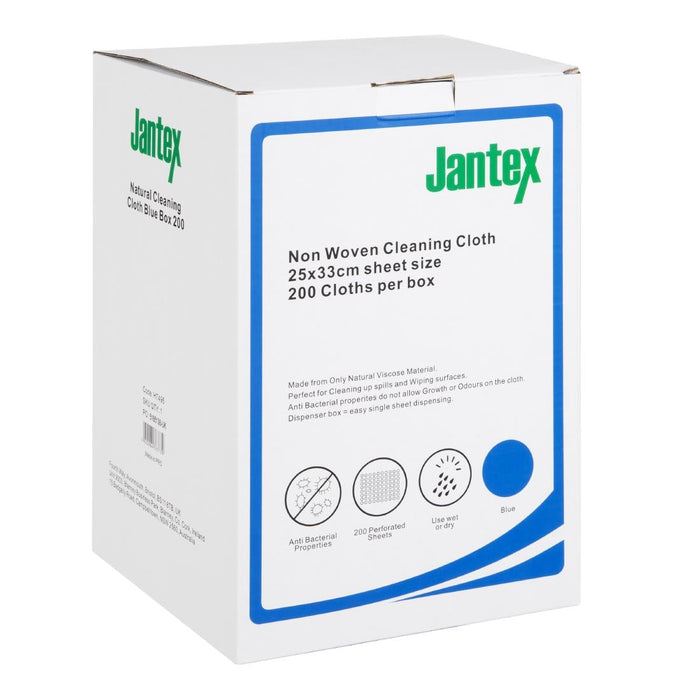 Jantex Green Compostable Cleaning Cloth Blue (200 Pack) Jantex