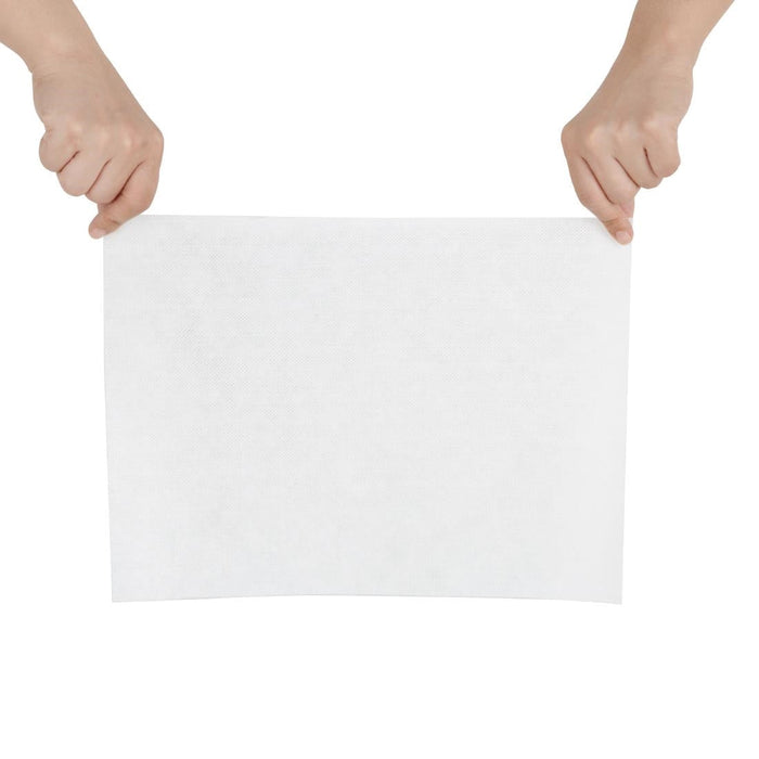 Jantex Green Compostable Cleaning Cloth White (200 Pack) Jantex