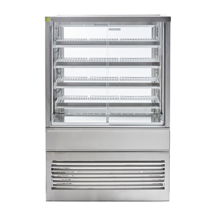 Cossiga Heated Freestanding Multideck Display Sliding Front & Rear Doors 900mm Cossiga
