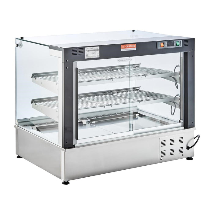 Cossiga Tower GOG Heated Countertop Display Single Glass Top and Doors 900mm Cossiga