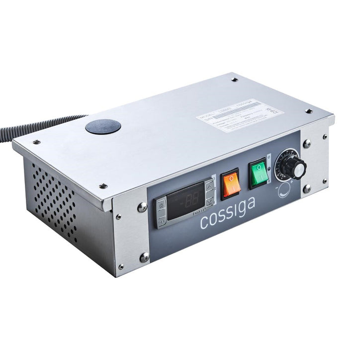 Cossiga Linear Series Drop-in Bain Marie 3x1/1GN w/Flat Top Sneeze Guard 1145mm Cossiga