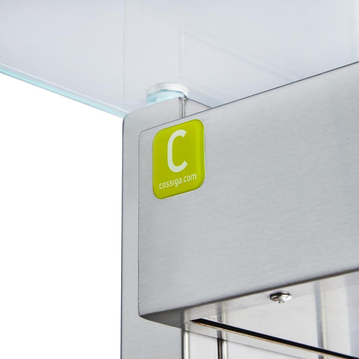 Cossiga Linear Series Drop-in Bain Marie 3x1/1GN w/Flat Top Sneeze Guard 1145mm Cossiga