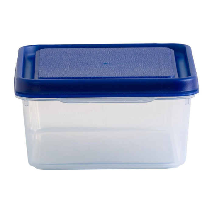 Wham Studio Rectangle Food Box Clear/Blue 1Ltr Wham