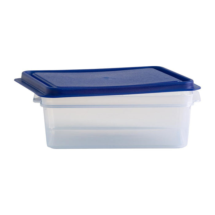 Wham Studio Rectangle Food Box Clear/Blue 2Ltr Wham