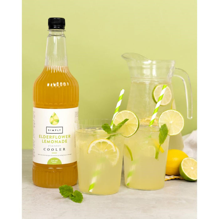 Simply Elderflower Lemonade Cooler Syrup 1Ltr Simply