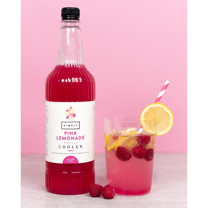 Simply Pink Lemonade Cooler Syrup 1Ltr Simply