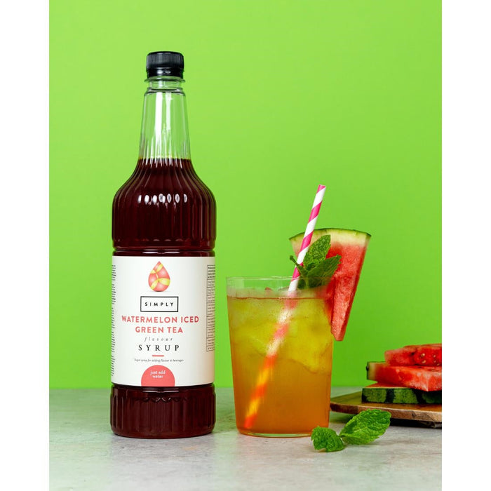Simply Watermelon Iced Green Tea Syrup 1Ltr Simply