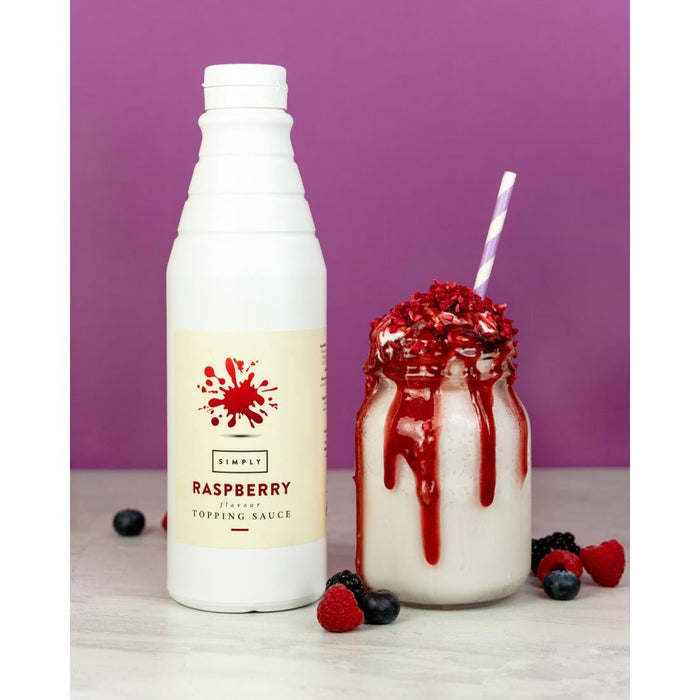 Simply Raspberry Topping Sauce 1kg Simply