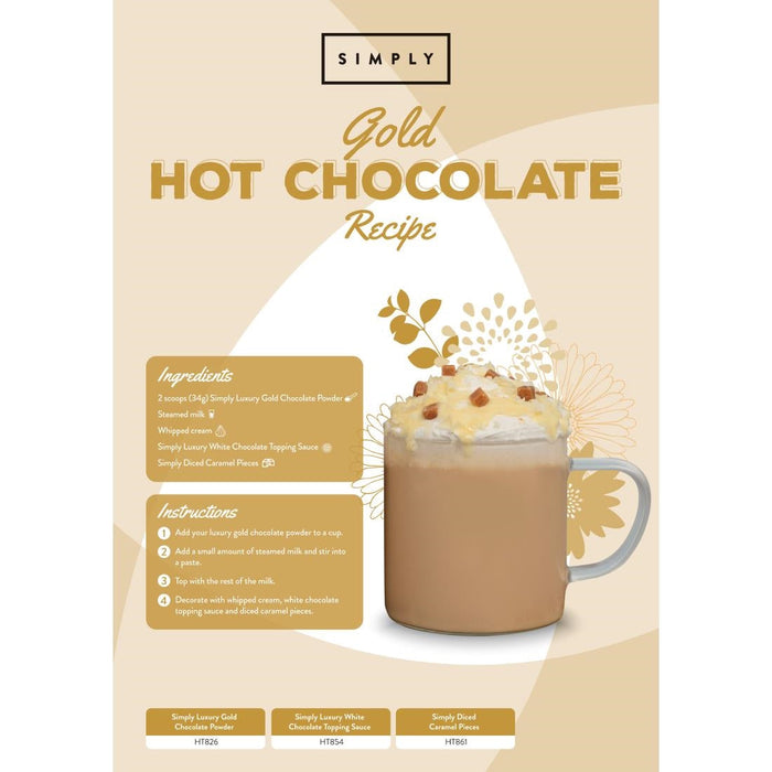 Simply Luxury White Chocolate Topping Sauce 1kg Simply