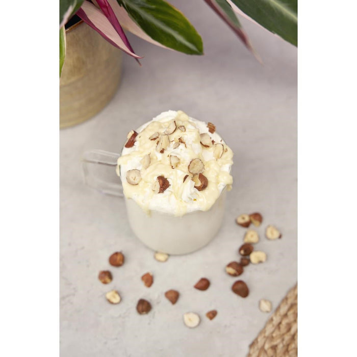 Simply White Chocolate Topping Sauce with Hazelnut Flavouring 1kg Simply