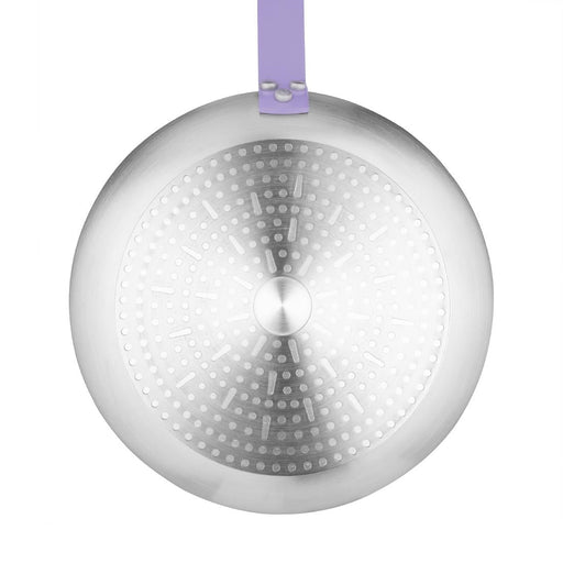 Hygiplas Aluminium Non-Stick Teflon Platinum Plus Frying Pan with Purple Handle 20cm Hygiplas