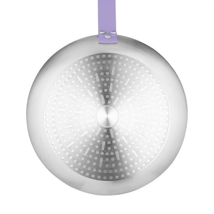 Hygiplas Aluminium Non-Stick Teflon Platinum Plus Frying Pan with Purple Handle 20cm Hygiplas