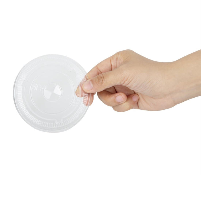 Fiesta Recyclable rPET Flat Lids for 12/16/20oz Cups (400 Pack) Fiesta Recyclable