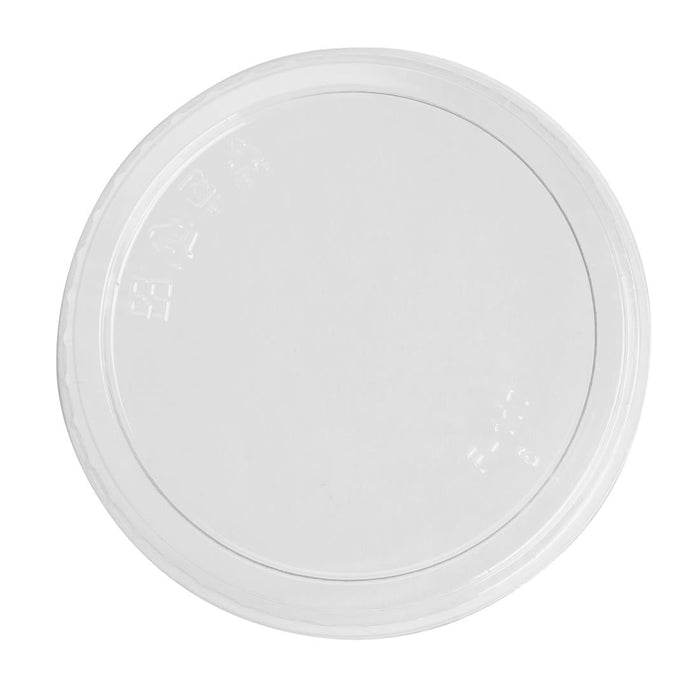 Fiesta Recyclable rPET Flat Lids for Deli Cups 8/12/16oz (300 Pack) Fiesta Recyclable