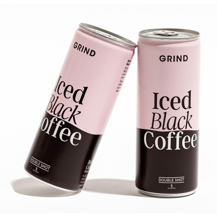 Grind Iced Black Coffee Cans 250ml (8 Pack) Grind