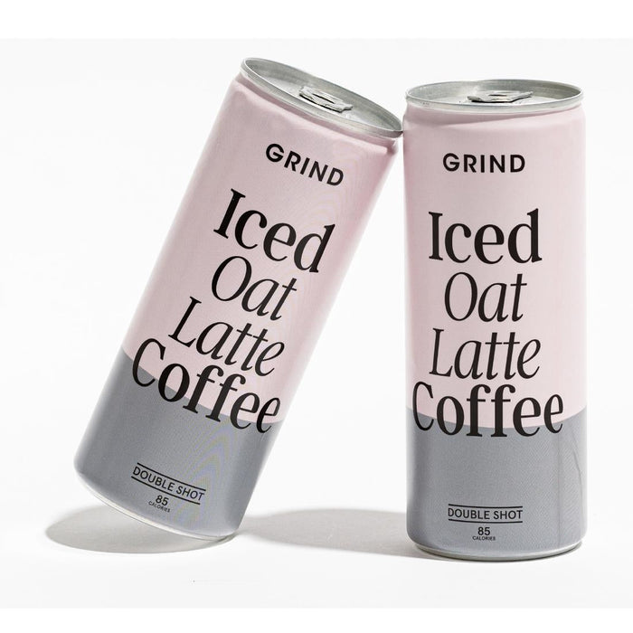 Grind Iced Oat Latte Coffee Cans 250ml (8 Pack) Grind