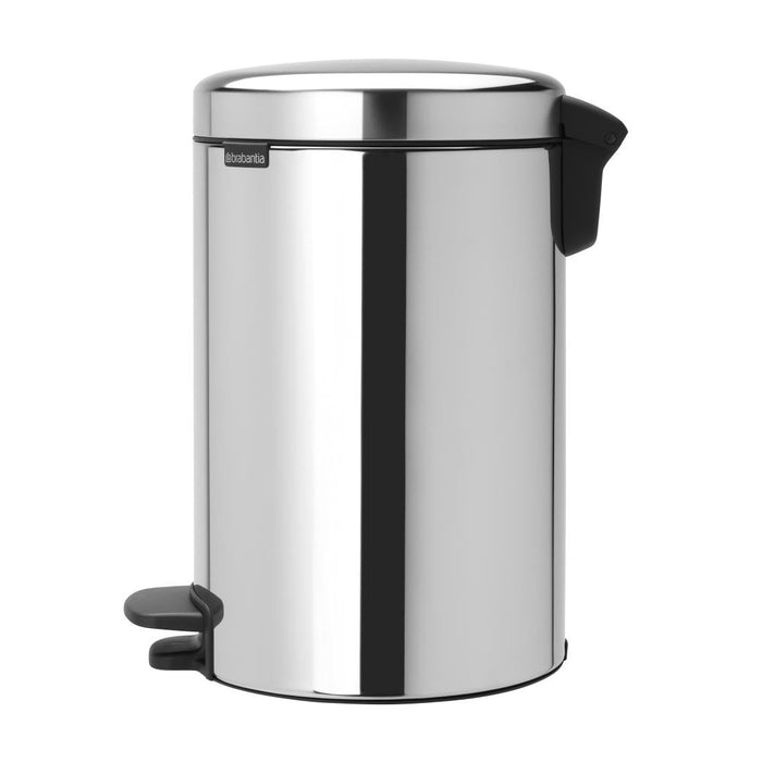 Brabantia NewIcon Pedal Bin Bucket Brilliant Steel 12Ltr Brabantia