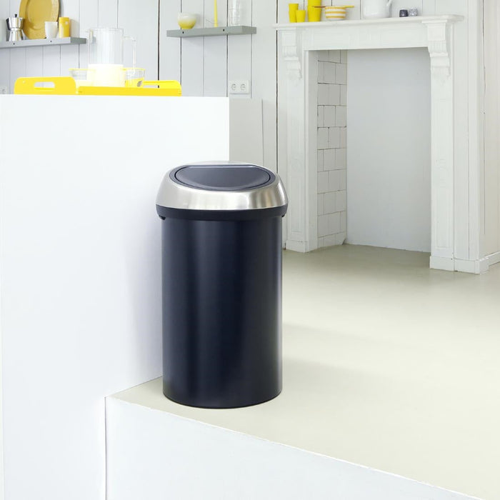 Brabantia Touch Bin Matt Black 60Ltr Brabantia