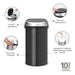 Brabantia Touch Bin Matt Black 60Ltr Brabantia