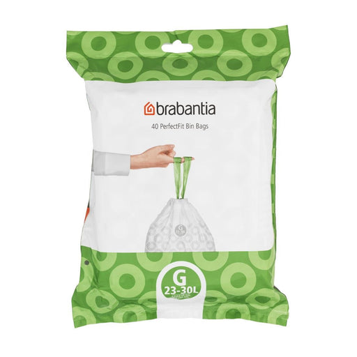 Brabantia PerfectFit Bin Bags, Code G, 23-30Ltr (40 Pack) Brabantia