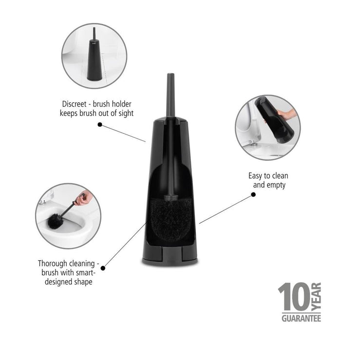 Brabantia Renew Toilet Brush and Holder Matt Black Brabantia