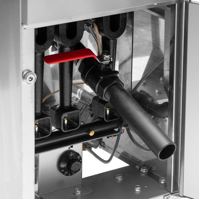 Buffalo Twin Basket Single Tank Freestanding Gas Fryer 23Ltr Buffalo