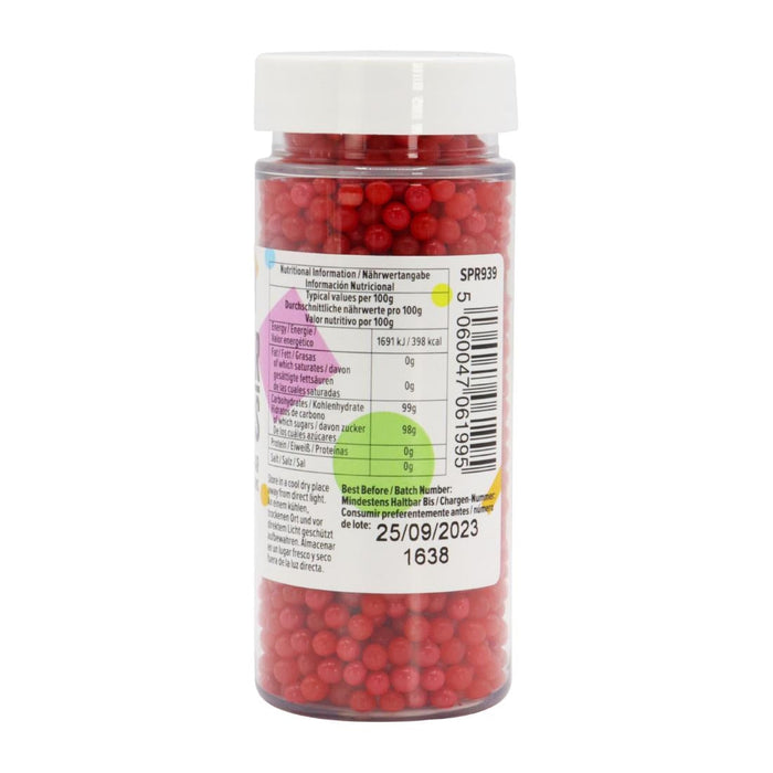 PME Sugar Pearls 100g - Red PME