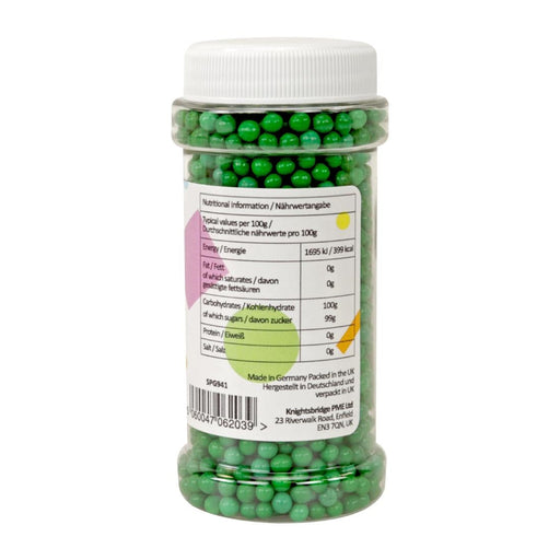 PME Sugar Pearls 100g - Green PME