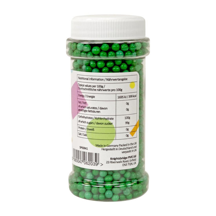 PME Sugar Pearls 100g - Green PME
