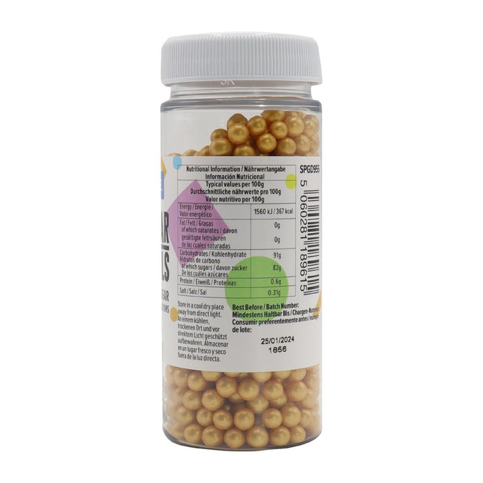 PME Sugar Pearls 60g - Gold PME
