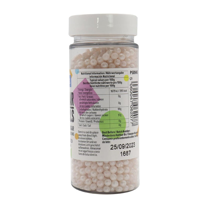 PME Sugar Pearls 100g - Pearlised Blush PME
