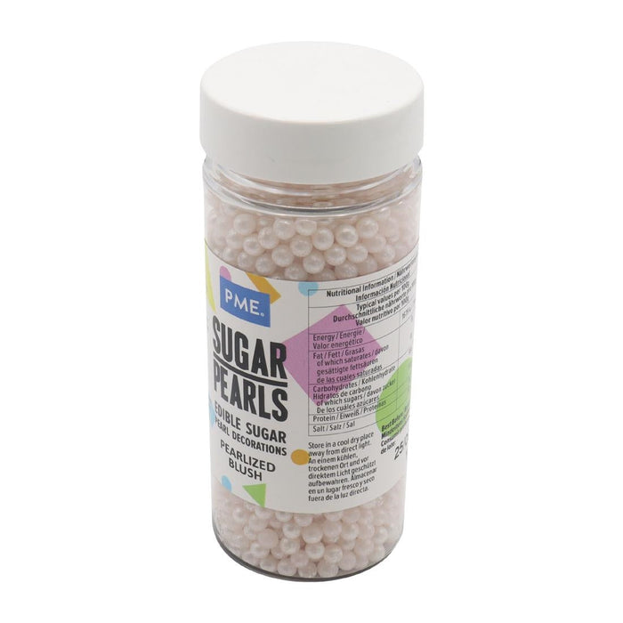 PME Sugar Pearls 100g - Pearlised Blush PME