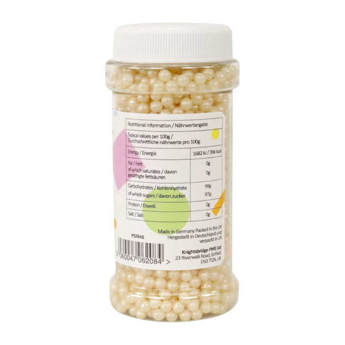 PME Sugar Pearls 100g - Pearlised Ivory PME