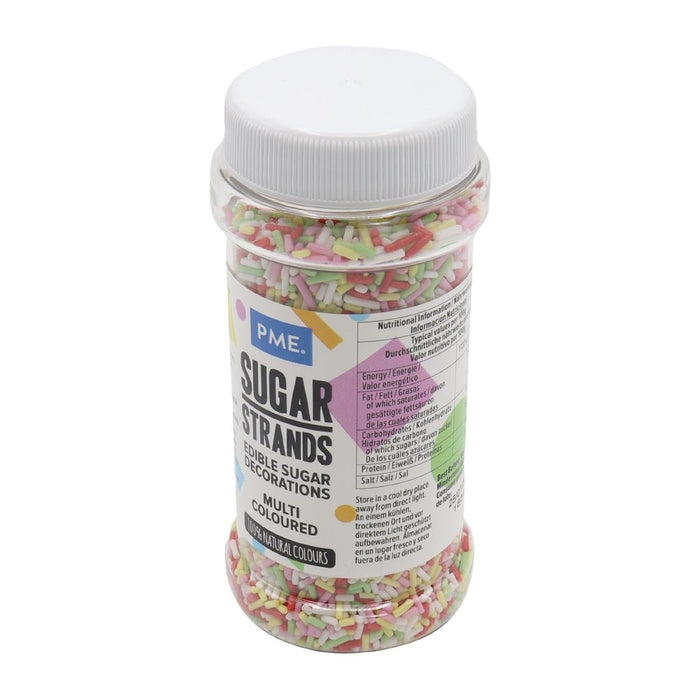PME Multicoloured Sugar Strands 80g PME
