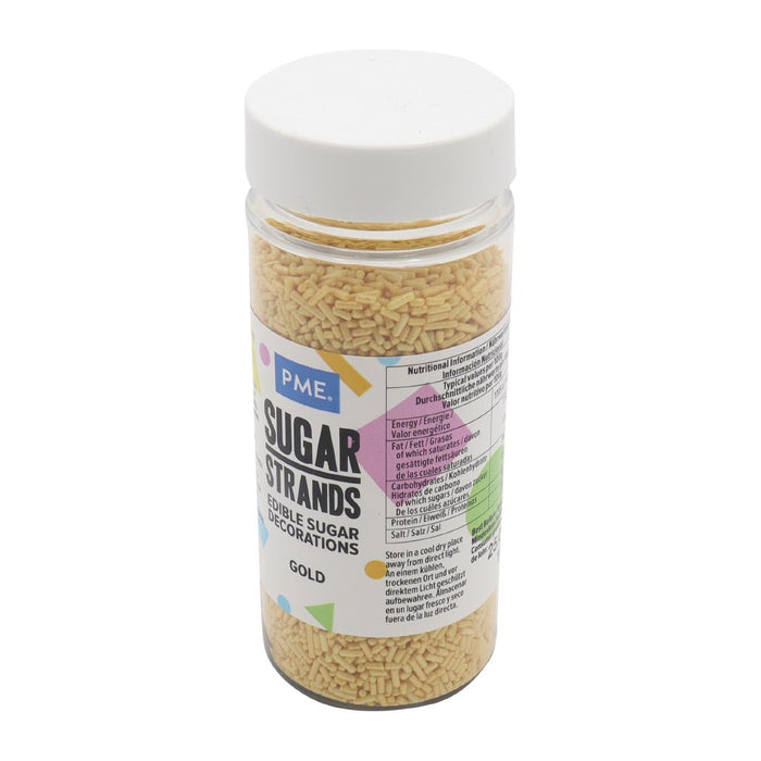 PME Gold Sugar Strands 80g PME