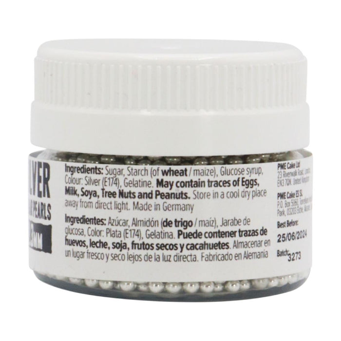 PME Silver Sugar Pearls 2.3mm PME
