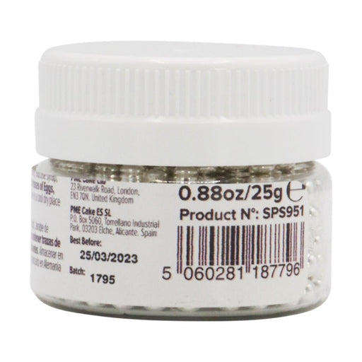 PME Silver Sugar Pearls 4mm PME