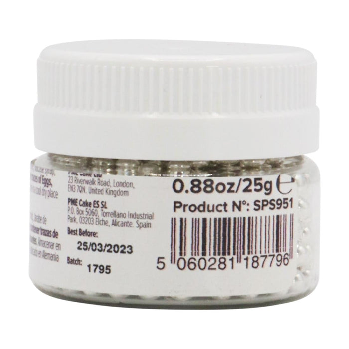 PME Silver Sugar Pearls 4mm PME