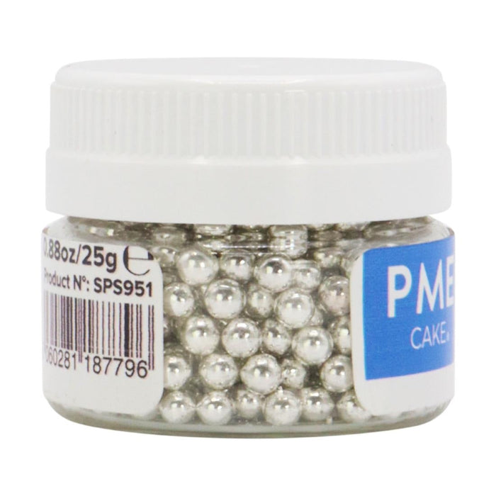 PME Silver Sugar Pearls 4mm PME