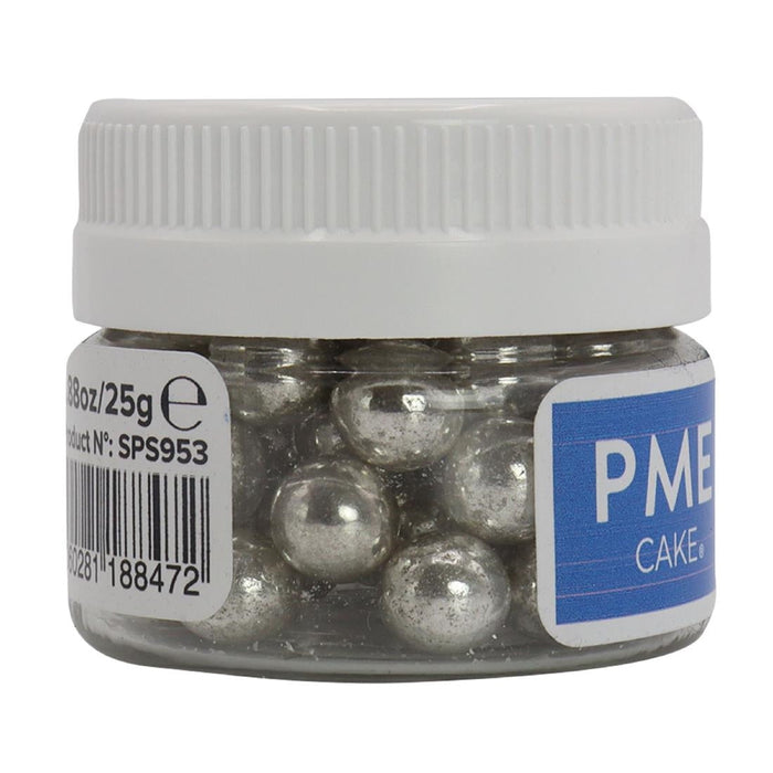 PME Silver Sugar Pearls 8mm PME