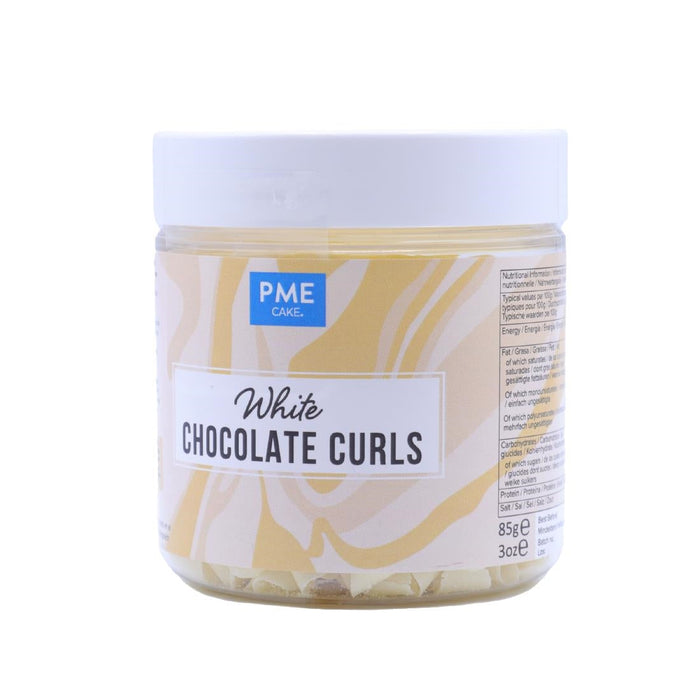PME Chocolate Curls White Chocolate 85g PME