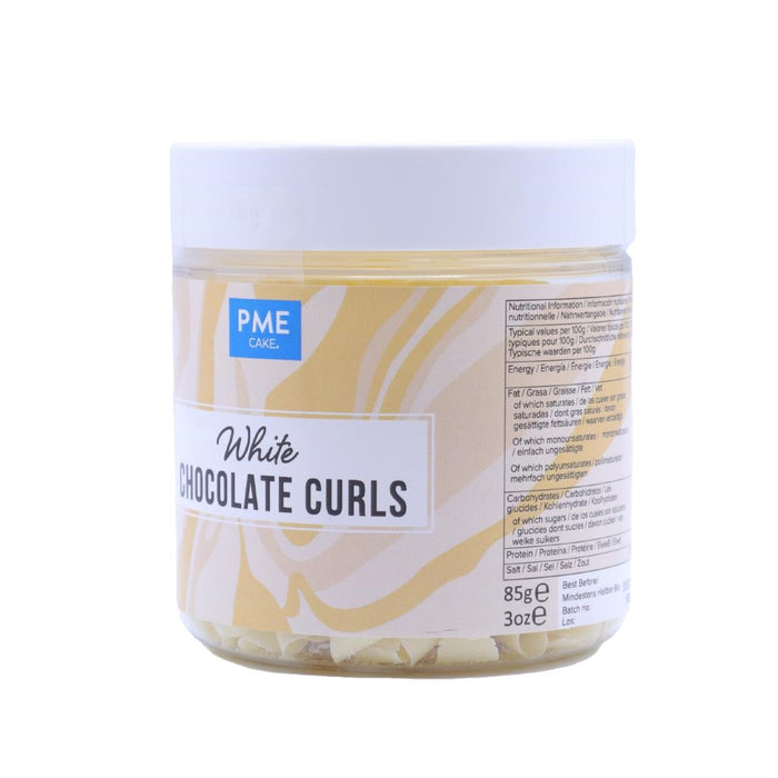 PME Chocolate Curls White Chocolate 85g PME
