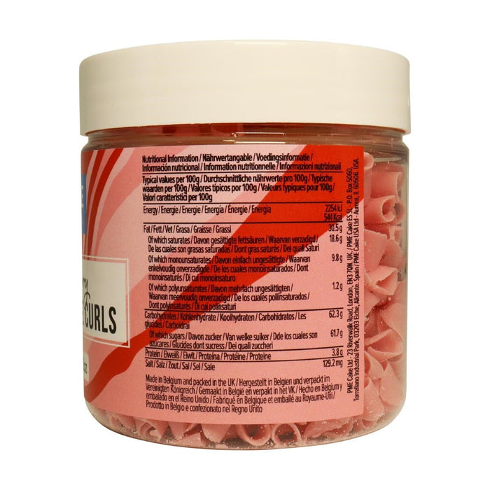 PME Chocolate Curls Strawberry 85g PME
