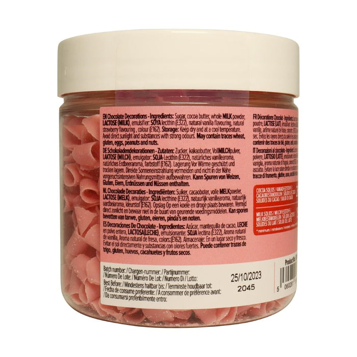 PME Chocolate Curls Strawberry 85g PME