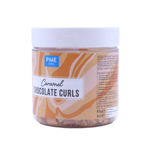 PME Chocolate Curls Caramel 85g PME