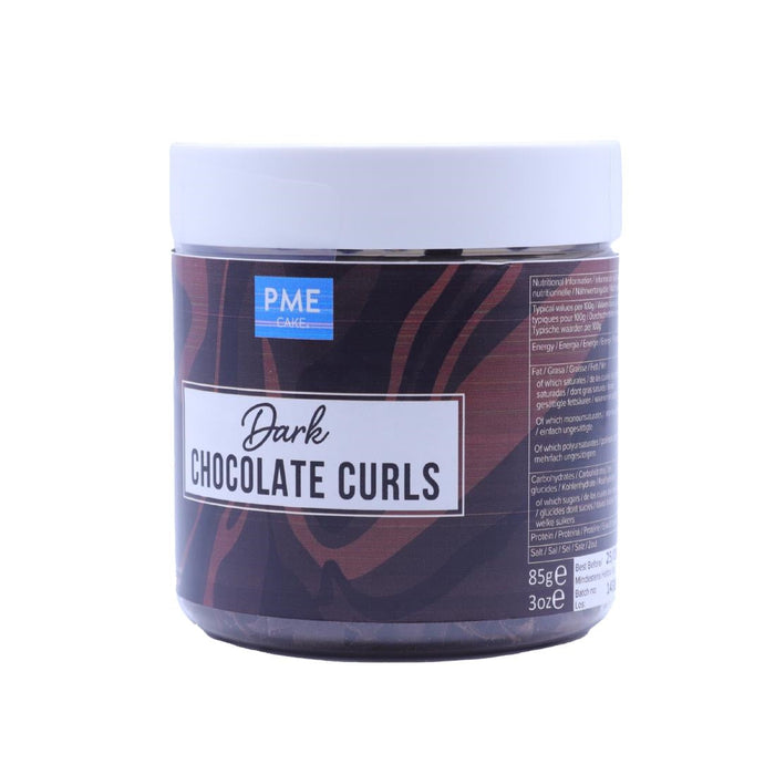 PME Chocolate Curls Dark Chocolate 85g PME