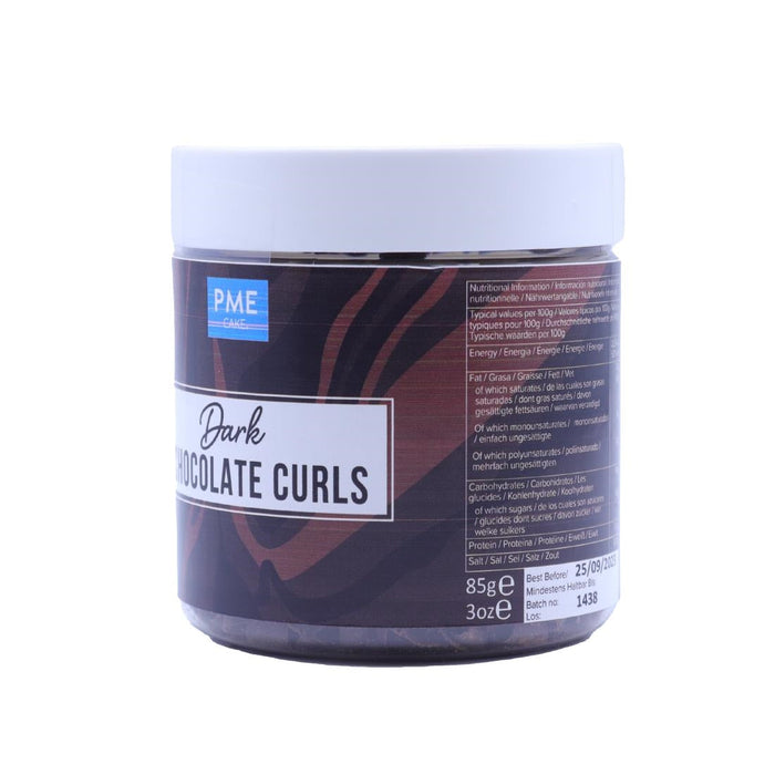 PME Chocolate Curls Dark Chocolate 85g PME